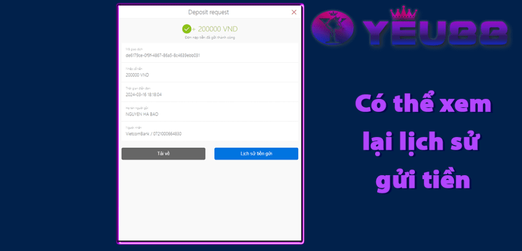 Yeu88 Hướng dẫn nạp tiền